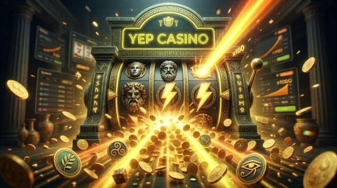 Mobiles Yep Casino mit Login-Bereich und Spiele-Lobby auf dem Smartphone-Display